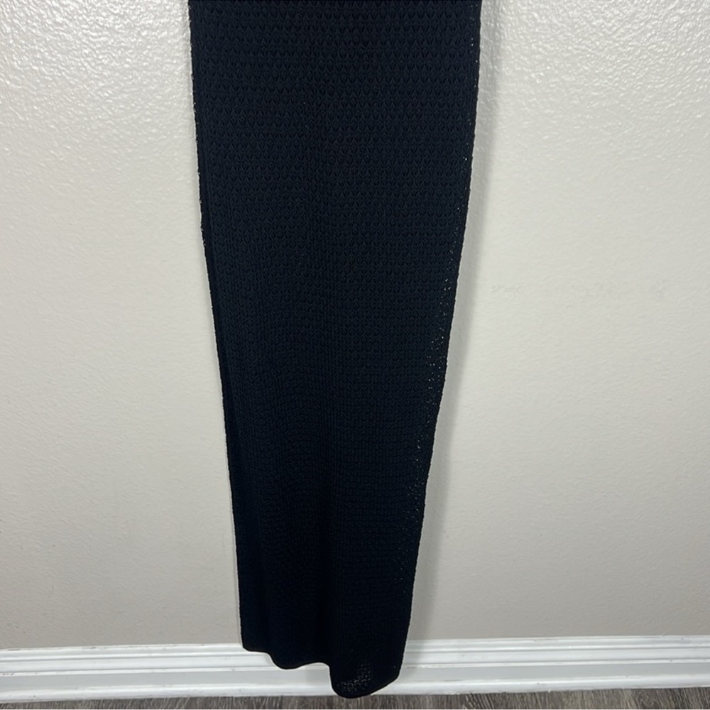 Monday Swimwear Monte Carlo Tie Dress Black Lace Crochet - Picture 11 of 12